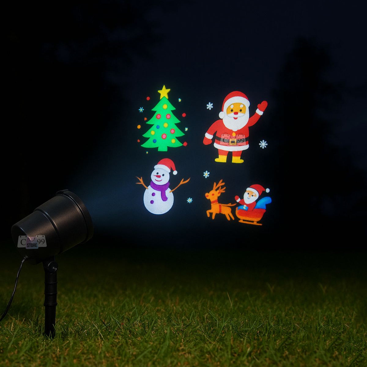 proyector navideño